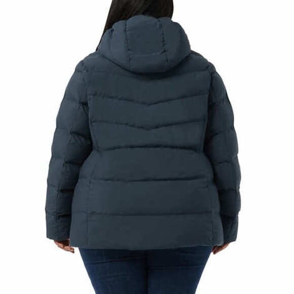 32 Degrees Women's Winter Tech Jacket Iron Blue Lightweight Fleece Lined Pockets - Picture 4 of 5